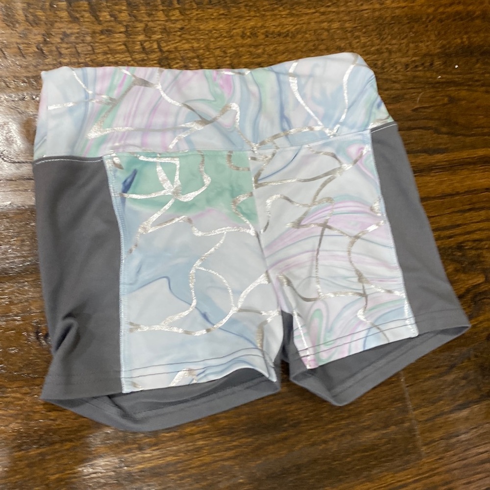 Printed biker shorts